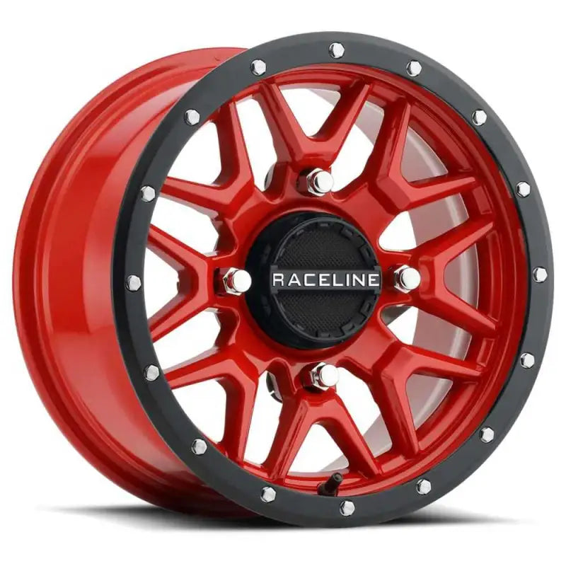 A94R-57056+10 Raceline Krank Wheel 15X7 4/156 5+2 (+10Mm) Blk/Red wps-570-1688
