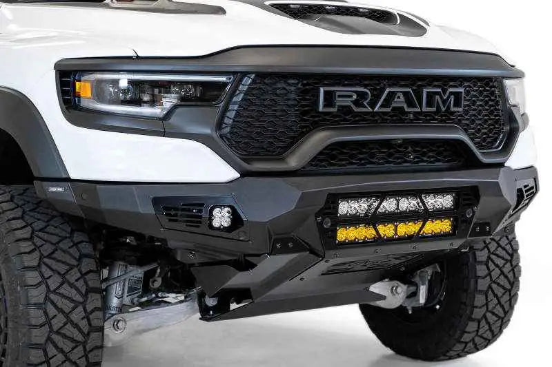 Addictive Desert Designs 2021 Dodge RAM 1500 TRX Bomber Front Bumper (20in Lights) f620012140103