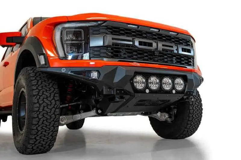 Addictive Desert Designs 2021+ Ford Raptor Bomber Front Bumper w/ 4 Rigid 360 6in Light Mounts f210014110103