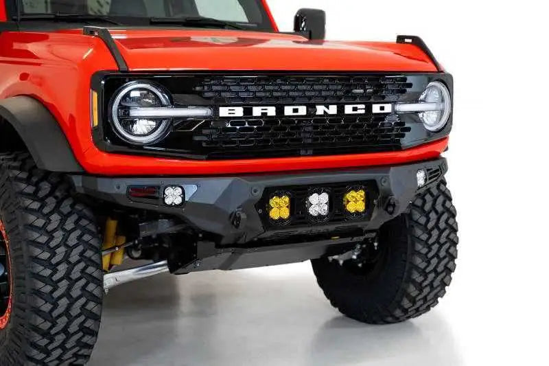 Addictive Desert Designs 21-22 Ford Bronco Bomber Front Bumper (w/ 3 Baja Designs LP4 Mounts) f230194120103