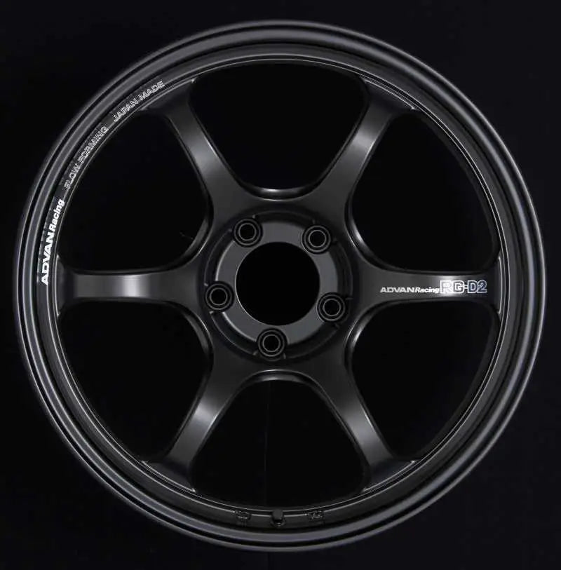 Advan RG-D2 16x7.0 +42 4-100 Semi Gloss Black Wheel yat6e42asb