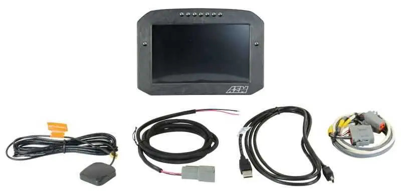 AEM CD-7G Carbon Flush Digital Dash Display w/ Internal 20Hz GPS & Antenna 30-5702f