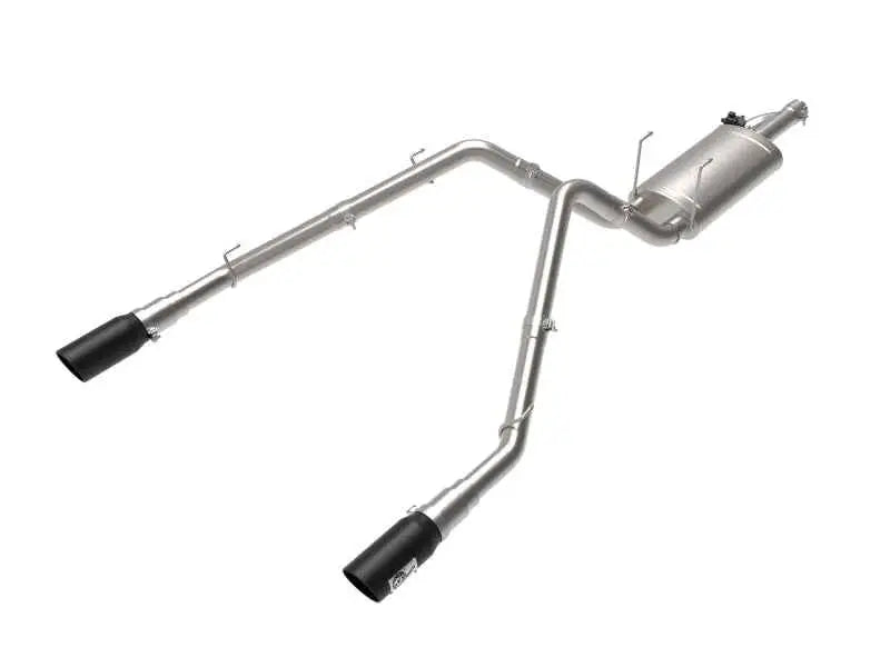 aFe 09-18 Ram 1500 V8 5.7L Hemi Gemini XV 3in 304 SS Cat-Back Exhaust w/ Black Tips 49-32083-b