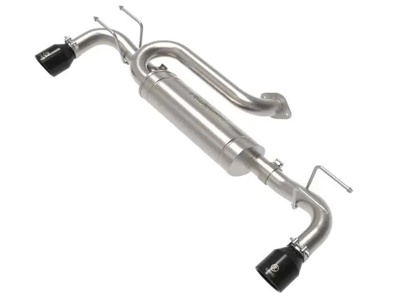 aFe 19-22 Mazda 3 L4 2.5L Takeda 3in to 2-1/2in 304 Stainless Steel Axle-Back Exhaust w/ Black Tip 49-37023-b