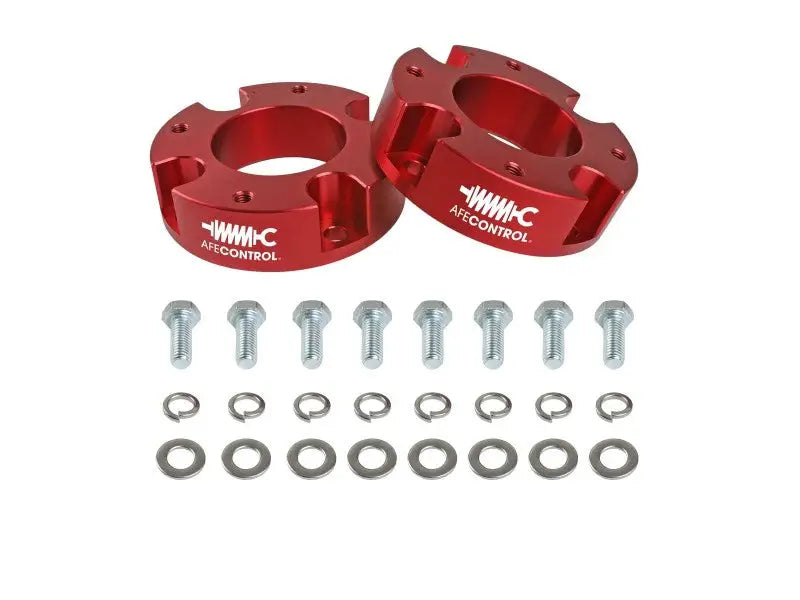 aFe CONTROL 1.875 IN Leveling Kit 22-23 Toyota Tundra - Red afe416-72t005-r