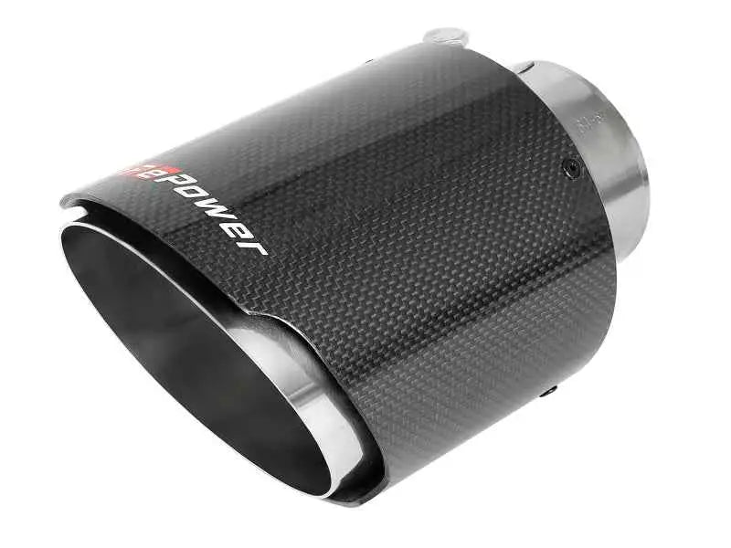 aFe MACH Force-Xp 304 SS Clamp-On Exhaust Tip 2.5in. Inlet / 4.5in. Outlet / 7in. L - Carbon Fiber 49t25454-c07