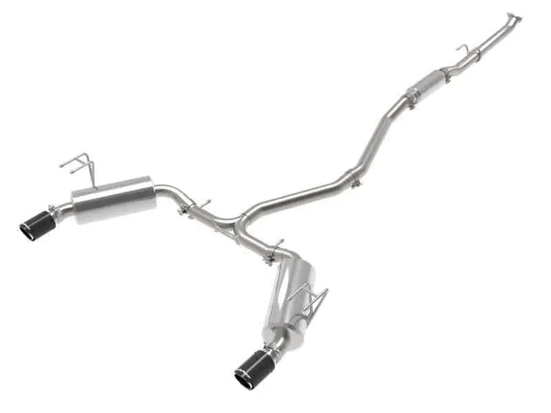 aFe Takeda 2.5in 304 SS Cat-Back Exhaust System w/CF Tips 2022+ Honda Civic L4-1.5L (t) 49-36628-c