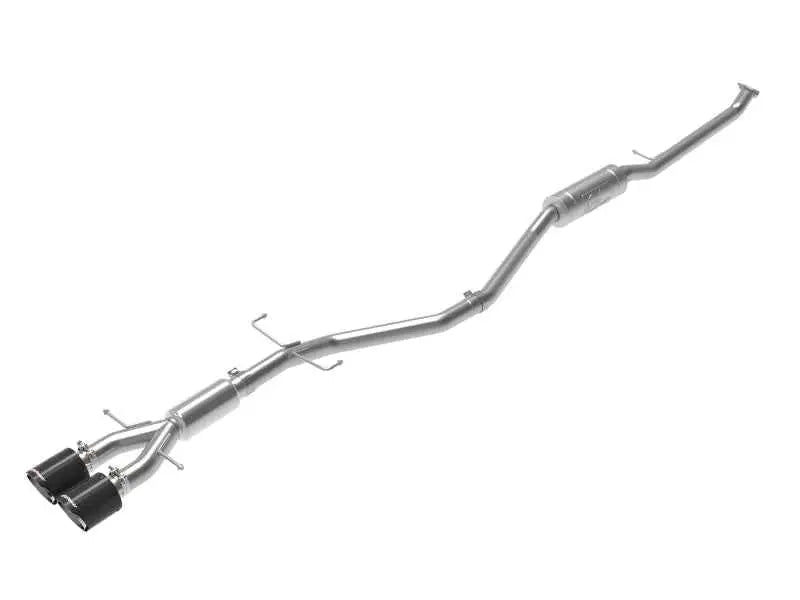 aFe Takeda 2.5in 304SS Cat-Back Exhaust System w/ Carbon Tips 17-20 Honda Civic Si Sedan I4 1.5L 49-36619-c