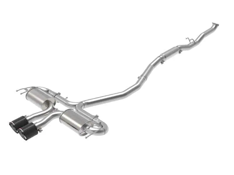 aFe Takeda 3in 304 SS Cat-Back Exhaust System w/CF Tips 17-20 Honda Civic Sport L4-1.5L (t) 49-36624-c