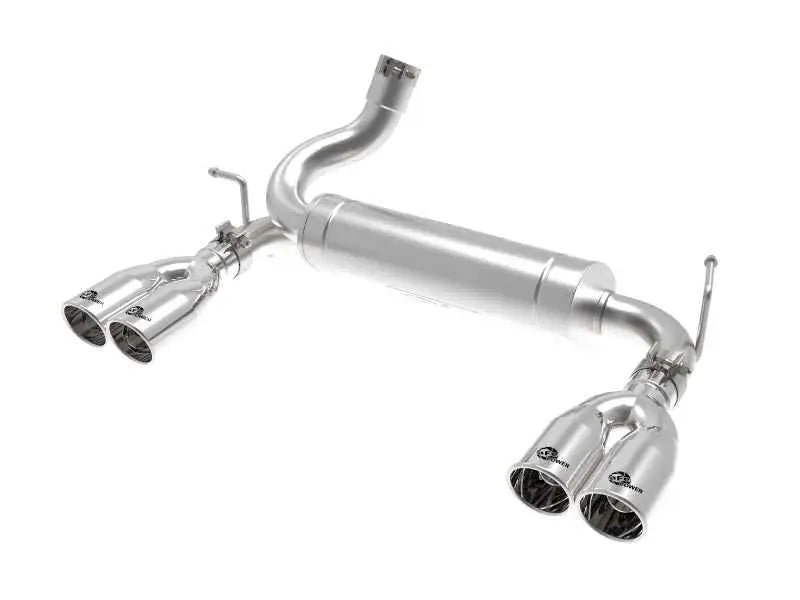 aFe Vulcan Series 2.5in 304 SS Axle-Back Exhaust Polished 07-18 Jeep Wrangler (JK) V6-3.6/3.8L 49-38086-p