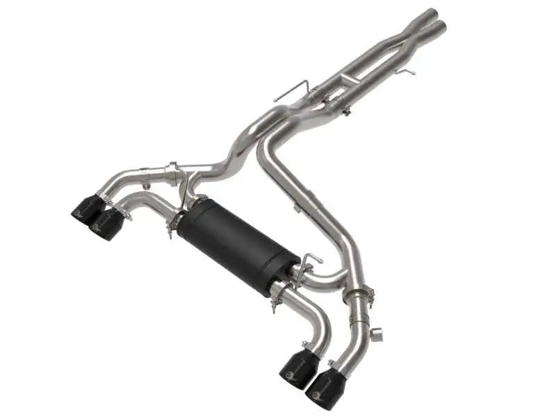 aFe Vulcan Series 2.5in 304SS Cat-Back Exhaust 2021+ Jeep Wrangler 392 6.4L w/ Black Tips 49-38098-b