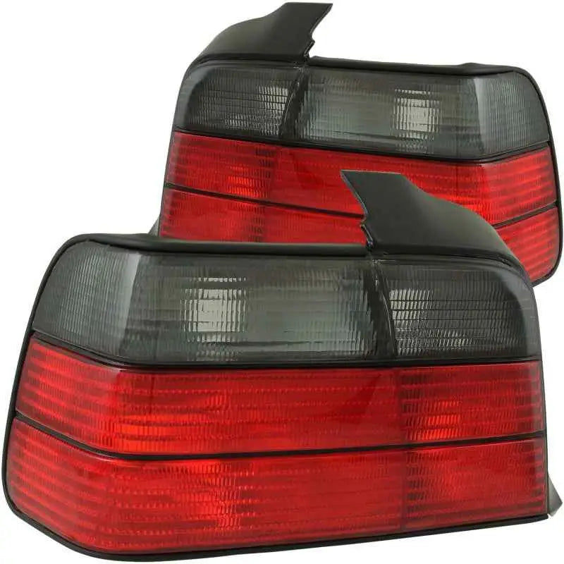 ANZO 1992-1998 BMW 3 Series E36 Taillights Red/Smoke 221200