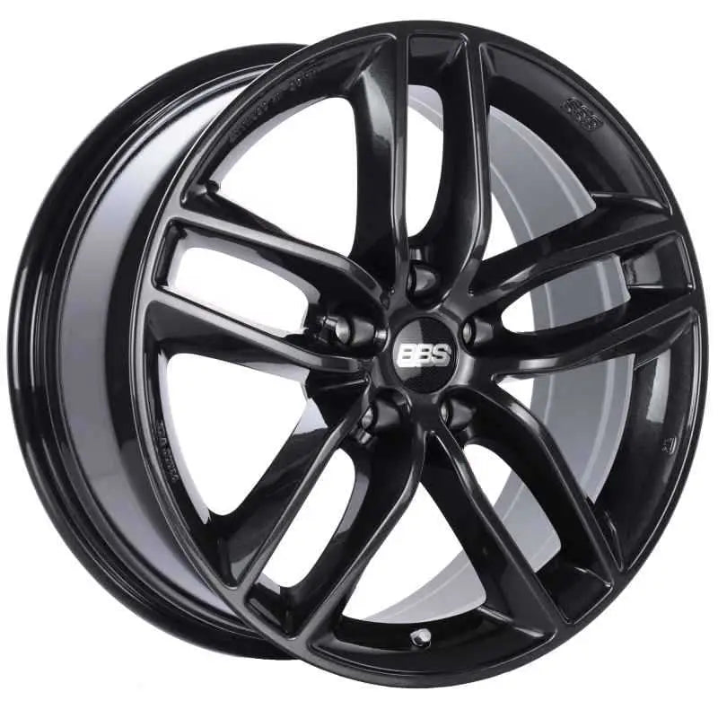 BBS SX 17x7.5 5x112 ET45 Crystal Black Wheel -82mm PFS/Clip Required sx0301cb