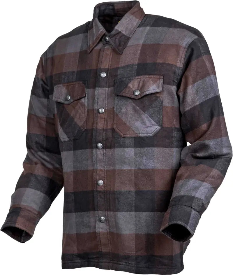 Covert Moto Flannel Black/Brown/Grey 3x wps-75-55063x