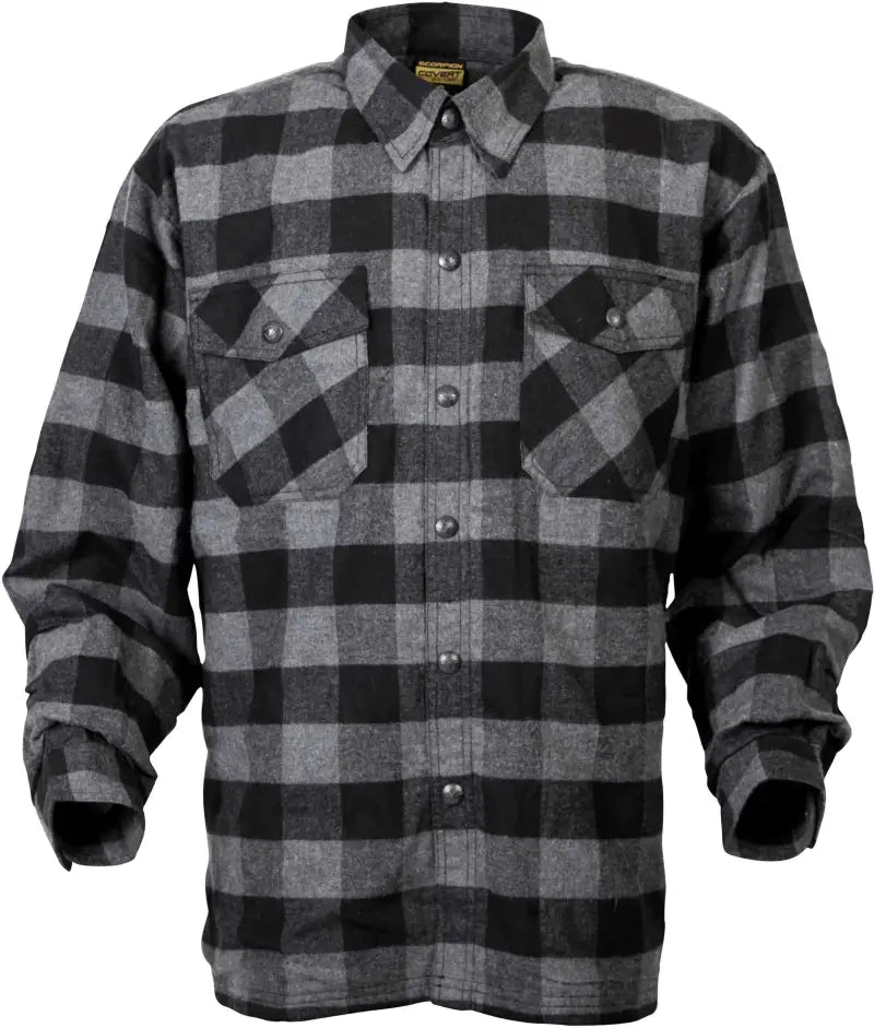 Covert Moto Flannel Black/Grey 2x wps-75-55002x