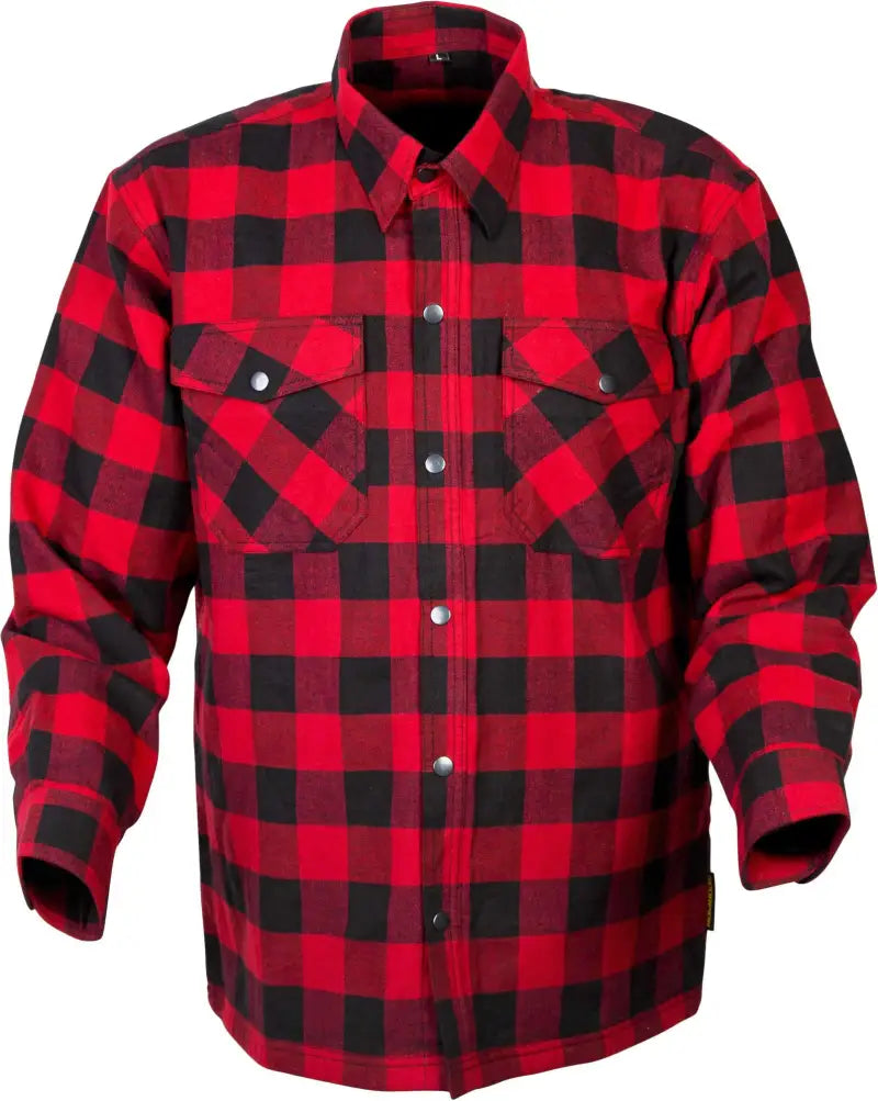 Covert Moto Flannel Red/Black Md wps-75-5501m