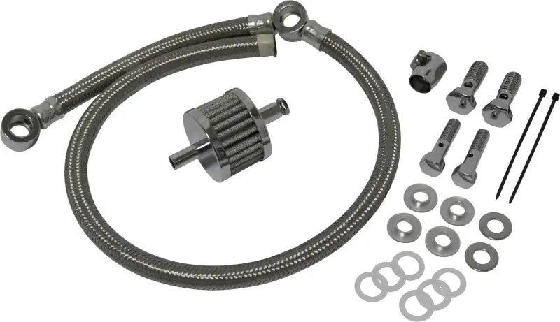 Crankcase Breather Hose Braid 93 16 Custom Applications wps-820-50544