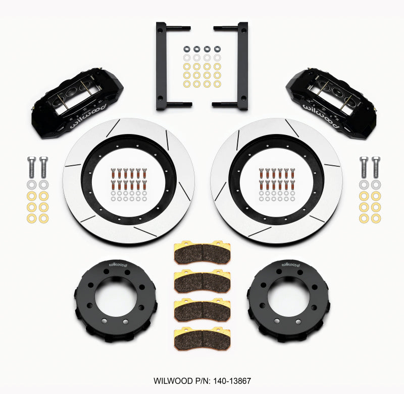 Wilwood TX6R Front Kit 16.00in Black 2005-2012 Ford F250/F350 4WD wil140-13867