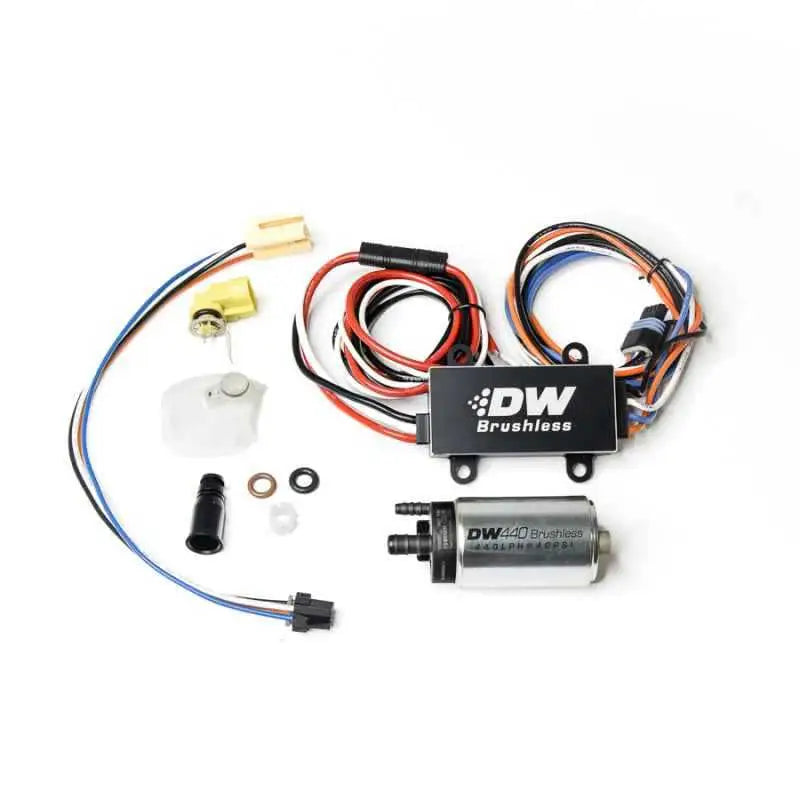 DeatschWerks DW440 440lph Brushless Fuel Pump Single/Dual Controller w/ Install Kit 08-14 Subaru WRX 9-441-C102-0910