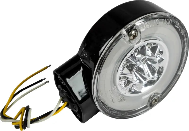 Dual Function Front Turn Signal Black W/Clear Lens wps-820-52405