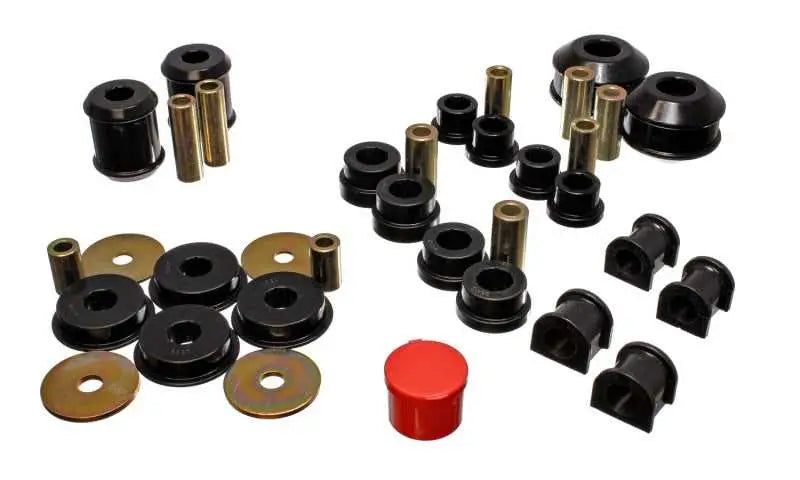 Energy Suspension 03-05 Mitsubishi Lancer EVO 8 Black Hyper-flex Master Bushing Set 5-18115g