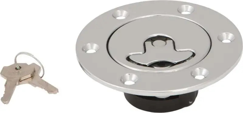 Flush Mount Gas Cap Chrome Non Vented `96 Up wps-820-2311