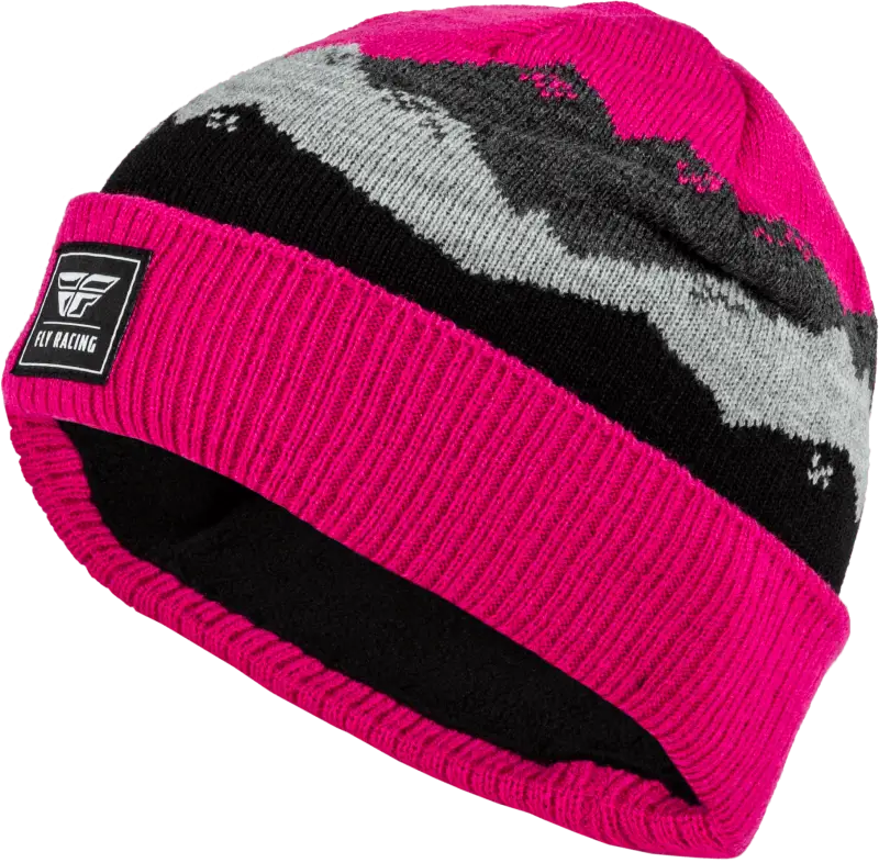 Fly Racing 22.4073 MAGENTA Youth Fly Snow Beanie Heather Grey wps-351-0997