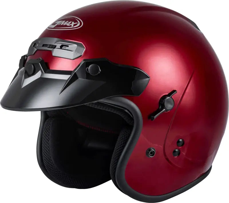 Gm 32 Open Face Helmet Candy Red Xs wps-72-4925xs
