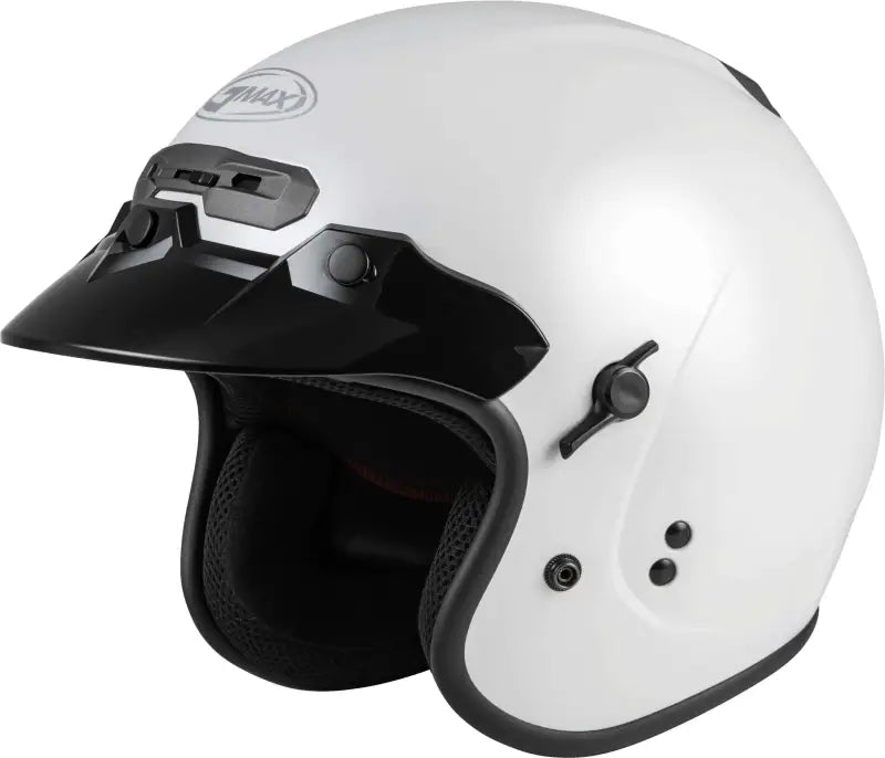 Gm 32 Open Face Helmet Pearl White Md wps-72-4924m