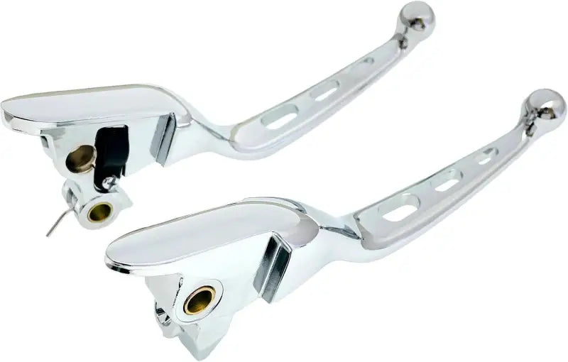 Harddrive 053844 Tri-Hole Lever Set Chrome Flt `21-Up Cbl Clutch wps-820-54385