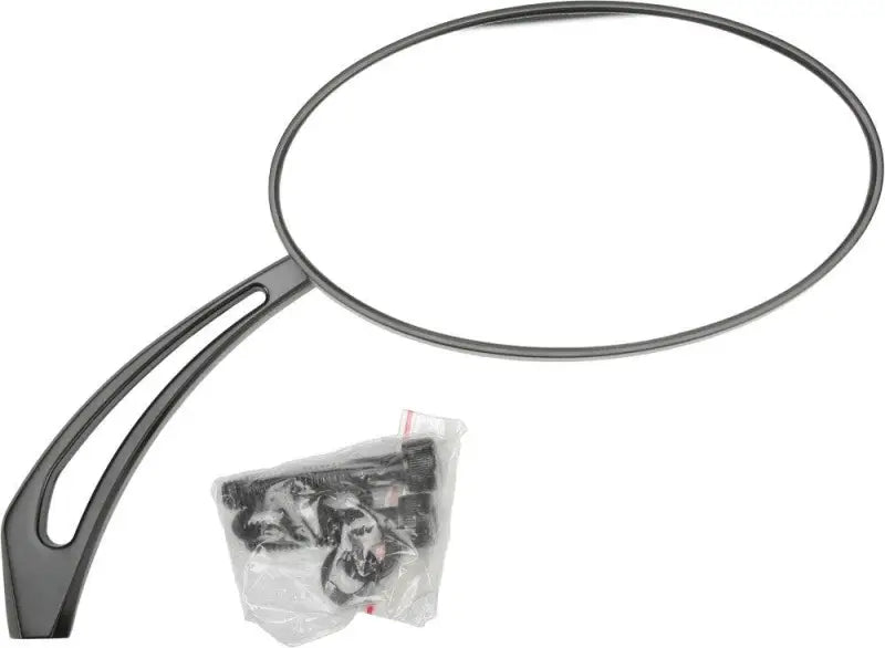 Harddrive 153079 Oval Arrow Mirror Black wps-820-55585