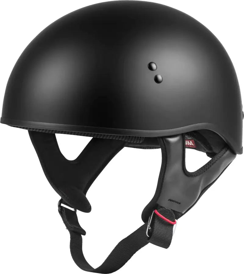 Hh 45 Half Helmet Naked Matte Black Lg wps-72-6431l