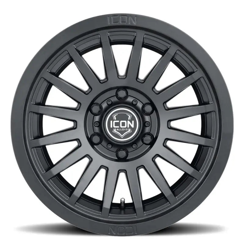 ICON Recon SLX 17x8.5 6x120 BP 0mm Offset 4.75in BS 67mm Bore Satin Black Wheel ico3617859447sb