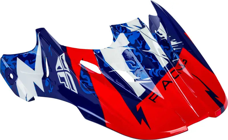 Kinetic Shocked Helmet Visor Blue/Red wps-73-47925