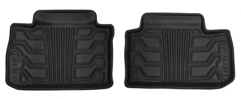 Lund 11-17 Ford Explorer (2nd Row) Catch-It Floormats Rear Floor Liner - Black (2 Pc.) 383052-b