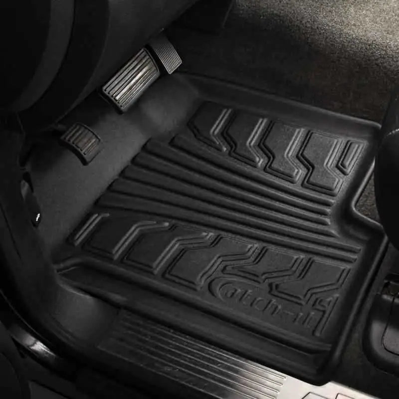 Lund 15-17 Chevy Silverado 2500 Crew Cab Catch-It Floormat Front Floor Liner - Black (2 Pc.) 283111-b