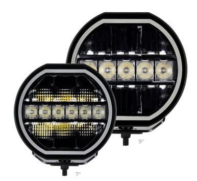 Ford Bronco / Bronco Sport Maxline Round Auxiliary Hi-Low Beam LED Lights by Go Rhino