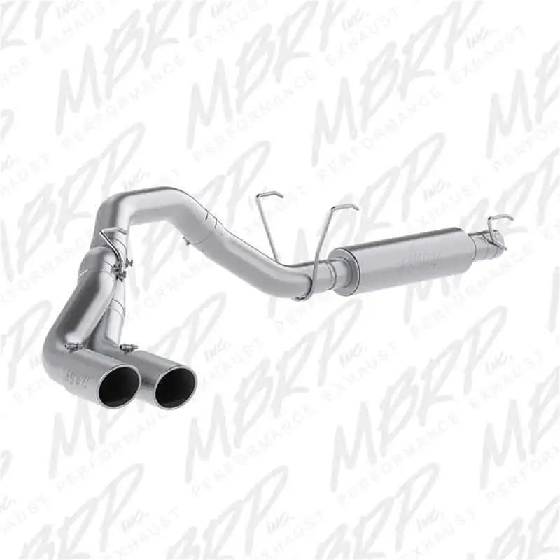 MBRP 14-16 Ram 2500/3500 6.4L 4in AL Single Side Dual Outlet Cat Back Exhaust s5150al