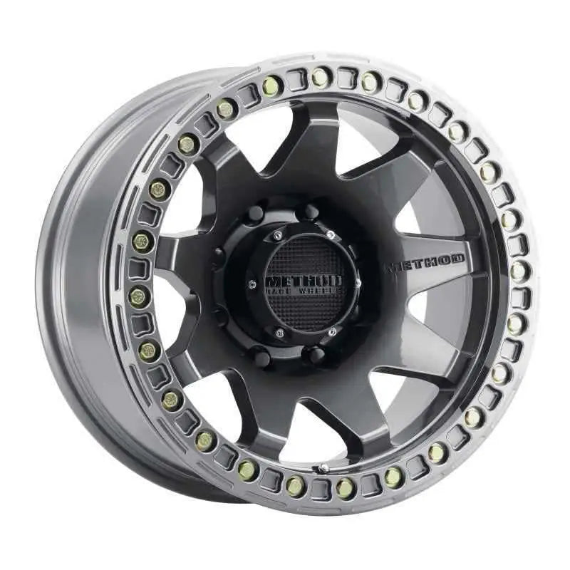 Method MR108 17x9 -44mm Offset 8x6.5 130.81mm CB Gloss Titanium w/BH-H24125-38 Wheel mr10879080844b