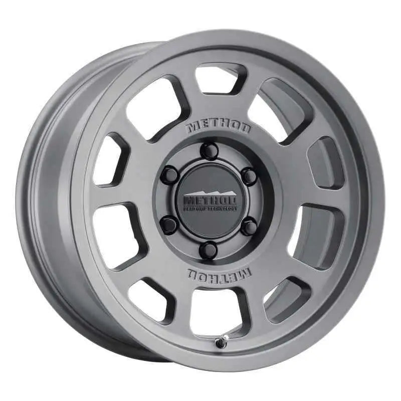 Method MR705 17x8.5 0mm Offset 6x5.5 106.25mm CB Titanium Wheel mr70578560800