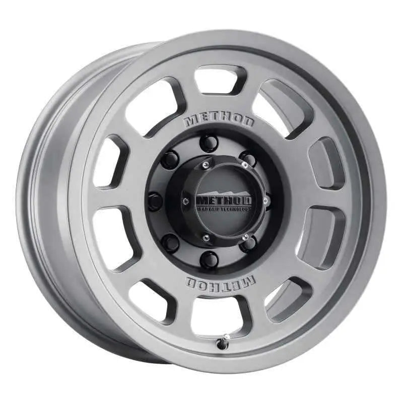 Method MR705 17x8.5 0mm Offset 8x170 130.81mm CB Titanium Wheel mr70578587800