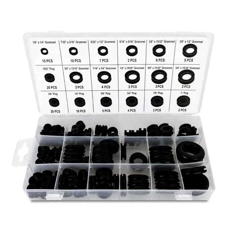 Mishimoto Rubber Grommet Assortment - 125Pc. mmtl-grom-125