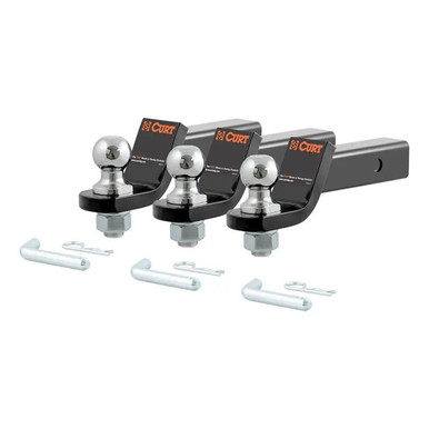 Ford Bronco / Bronco Sport Loaded Ball Mounts with 1-7/8" Balls (2" Shank, 3500 Lbs., 2" Drop, 3-Pack) by Curt