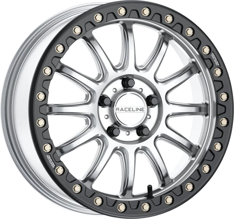 Raceline A14SB-77012+40 Alpha Bdlk 17X7 5/4.5 (+40Mm) Silver/Blk wps-570-2095