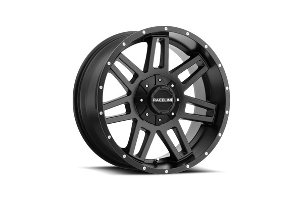 Ford Bronco Matte Black Raceline Injector Wheel 18x9 | 6x5.5/6x135 by Rough Country
