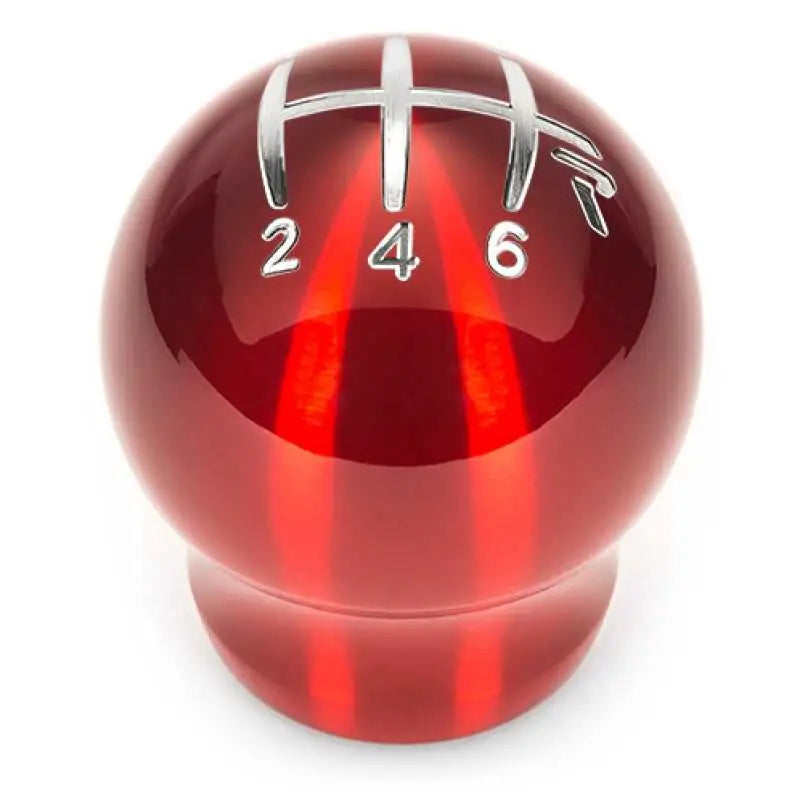 Raceseng Contour Shift Knob (Gate 3 Engraving) M10x1.5mm Adapter - Red Translucent 08231rt-08013-081103