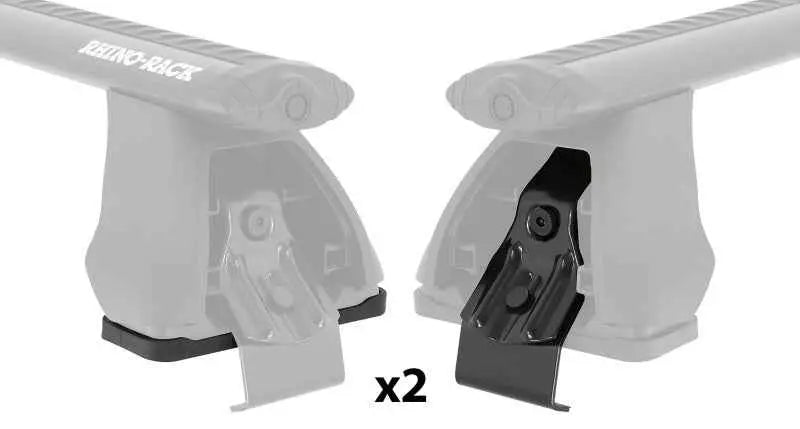 Rhino-Rack 2500 Fit Kit for Half Roof Rack - 2 Pads/2 Clamps dk415f