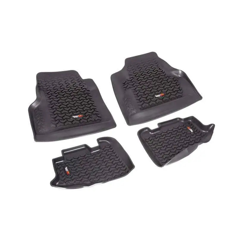 Rugged Ridge Floor Liner Front/Rear Black 1997-2006 Jeep Wrangler TJ 12987-10