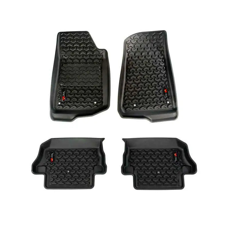 Rugged Ridge Floor Liner Kit Black F/R 18-20 Jeep Wrangler JL 2Dr 12987-43
