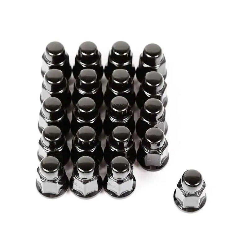 Rugged Ridge Wheel Lug Nut Set of 20 Black 1/2-20 16715-23